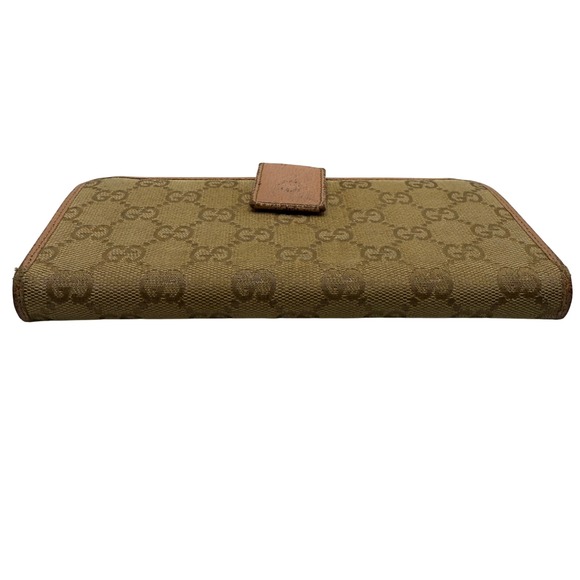 Gucci GG Canvas Pink Leather‎ Bi Fold Wallet Clutch Authentic Pre Owned - Picture 13 of 13